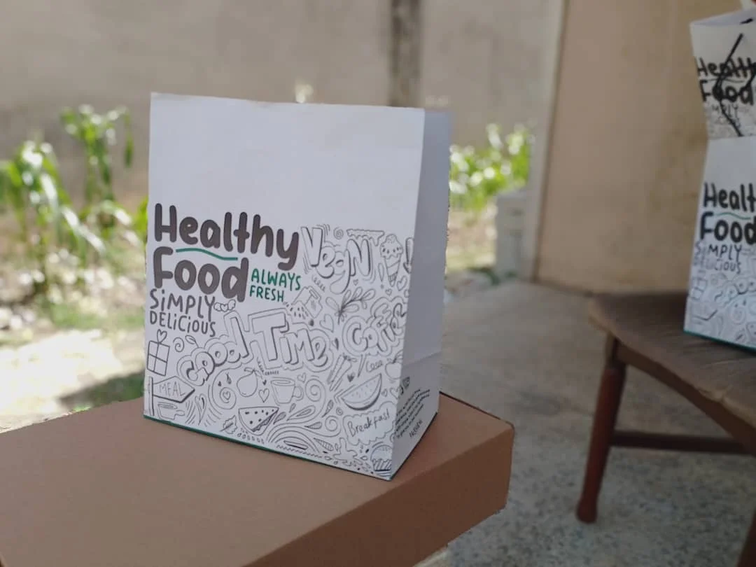 Good Time White Take Out Bag
