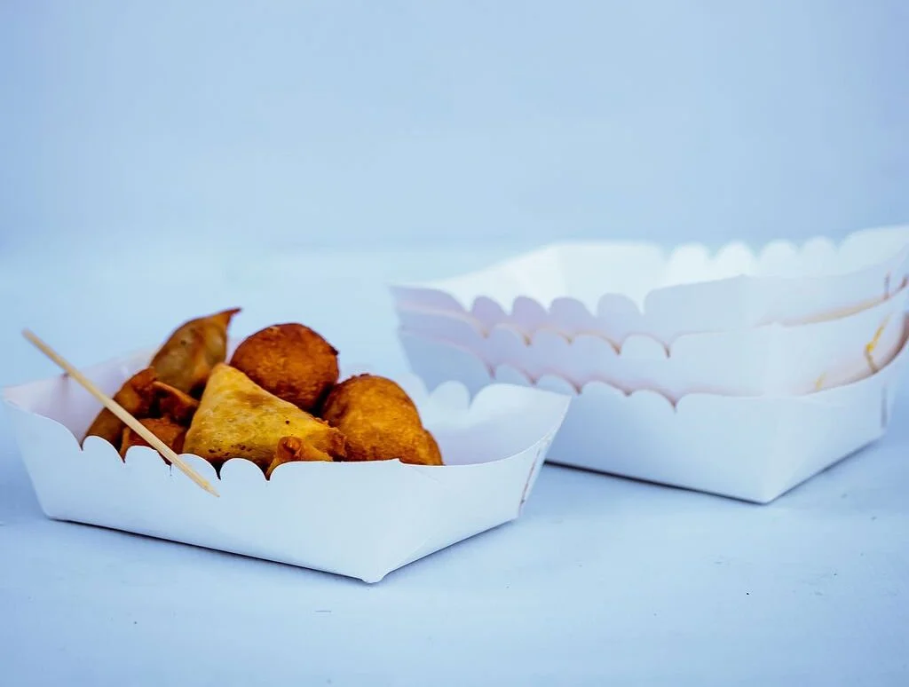 White Boat Tray