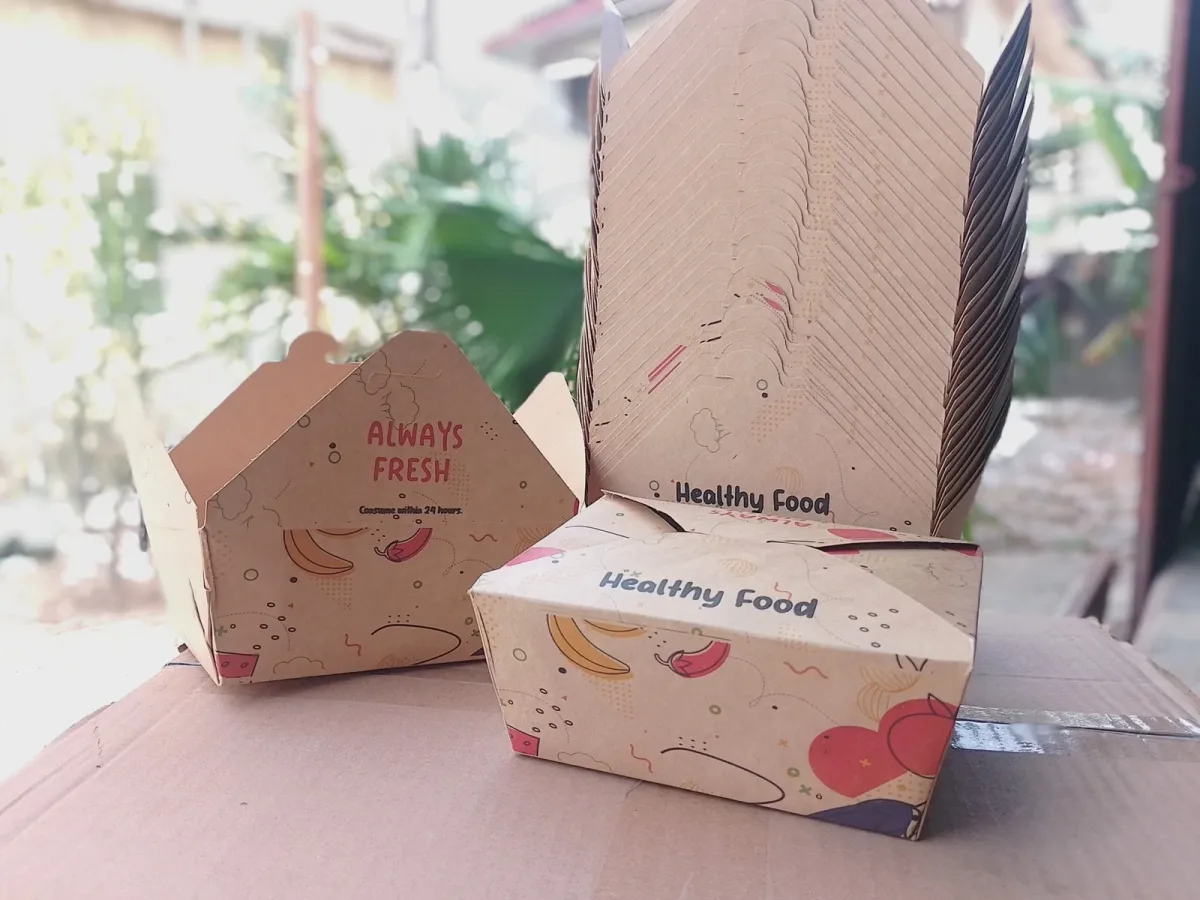 Good Time Kraft (Brown) Lunch Pack (Full Colour Design) thumbnail 2