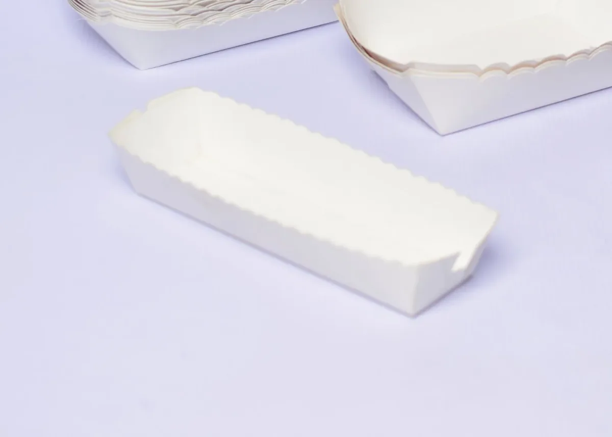 White Hot Dog Tray