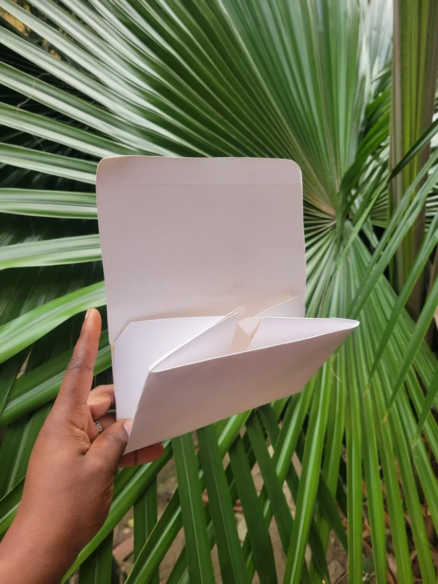 White Snack Box (Flat Bottom) thumbnail 2