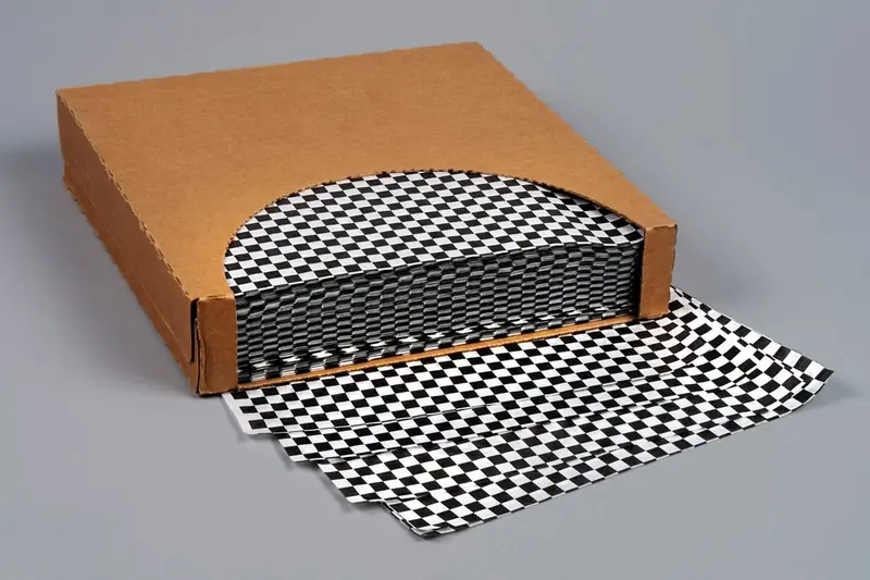 A3 Generic Black & White (Checkered) Grease Proof Paper thumbnail 2