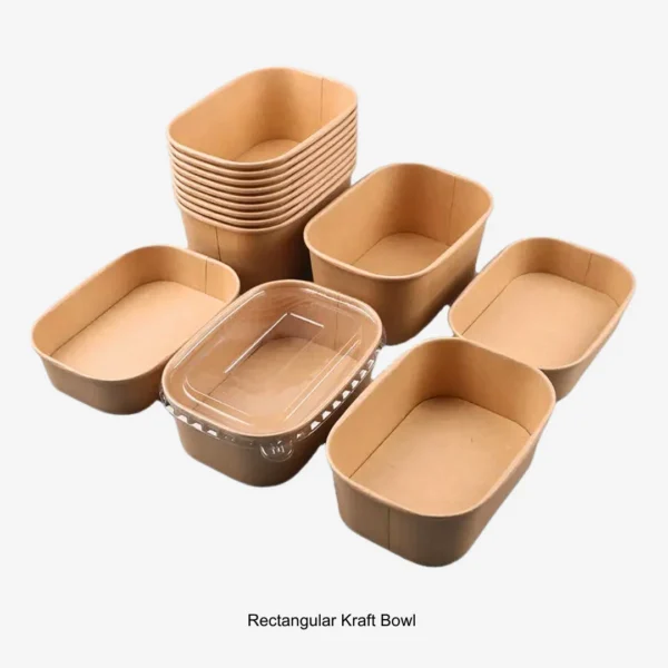 Kraft (Brown) Rectangular Soup Bowl thumbnail 2