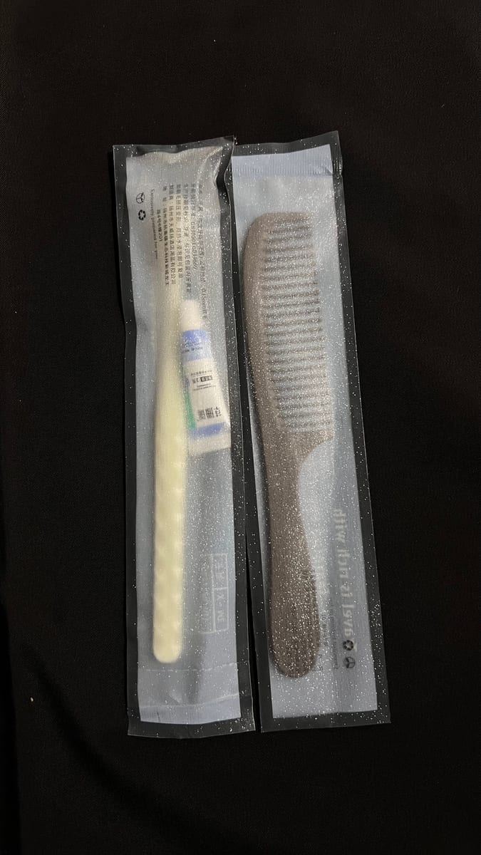 Toothbrush and comb set