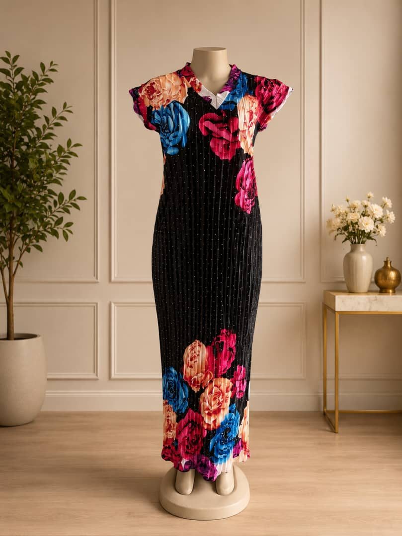 Stoned Flower gown