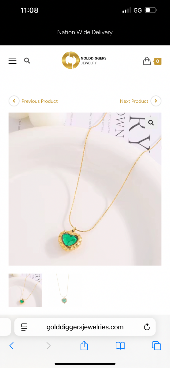 18krate necklace