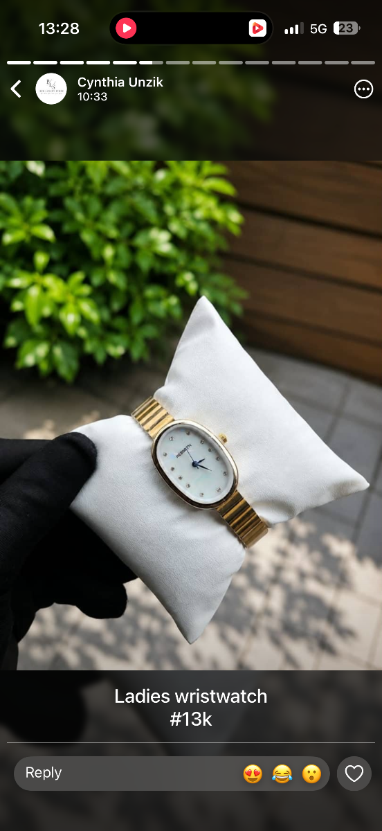 Rebirth watch in gold Come with brand box