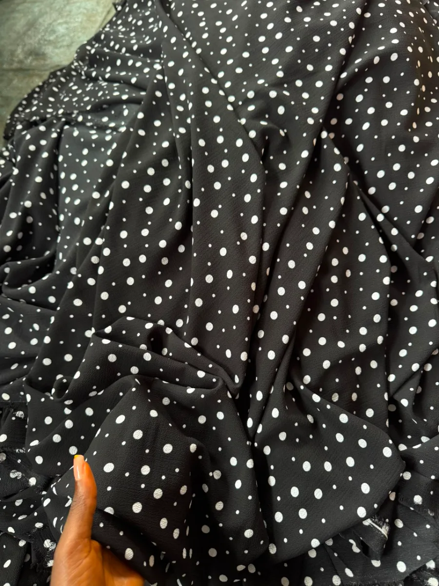 Polka dots chiffon