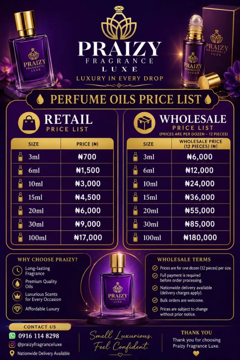 Price list