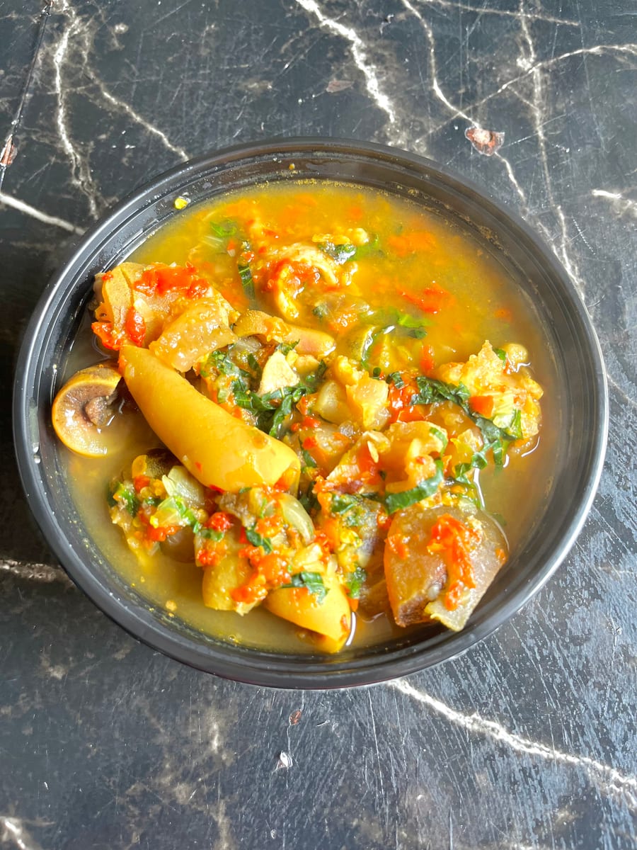 Cow leg pepper soup