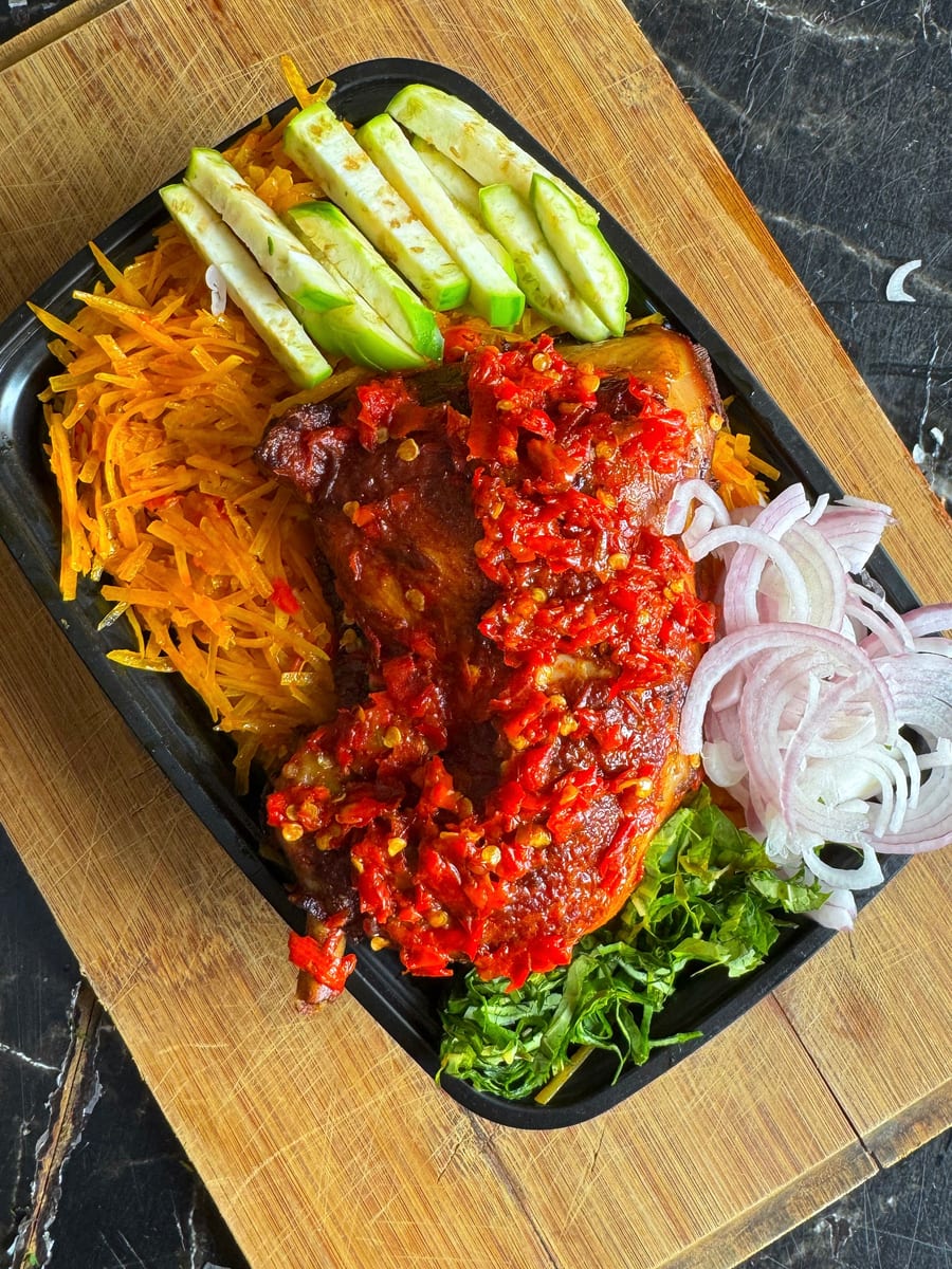 Abacha chicken combo