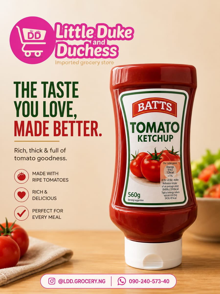 Batts Tomato Ketchup