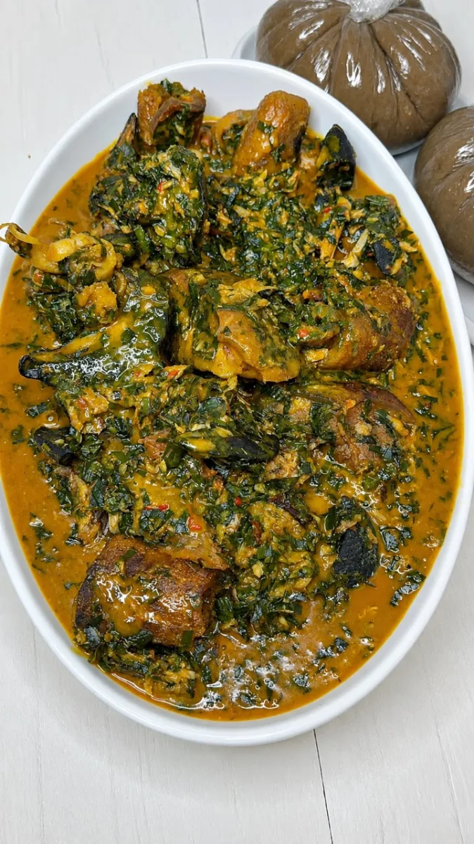 Ugu and Uziza Soup